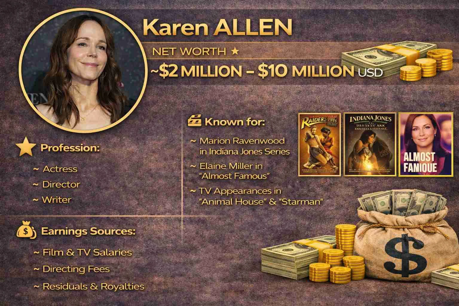Karen Allen Wealth Timeline: Acting, Business, and More In 2026