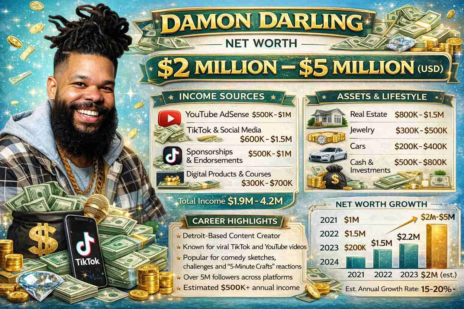 Damon Darling Financial Journey: From Small Town to Fame In 2026