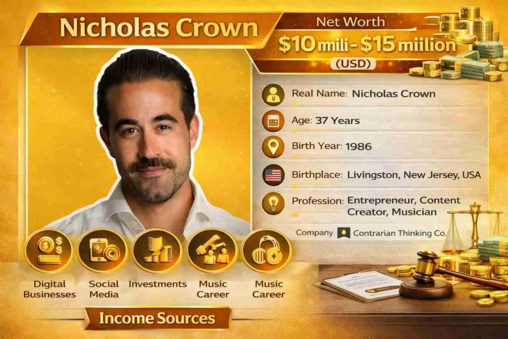 nicholas crown net worth