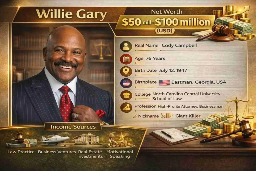 willie gary net worth