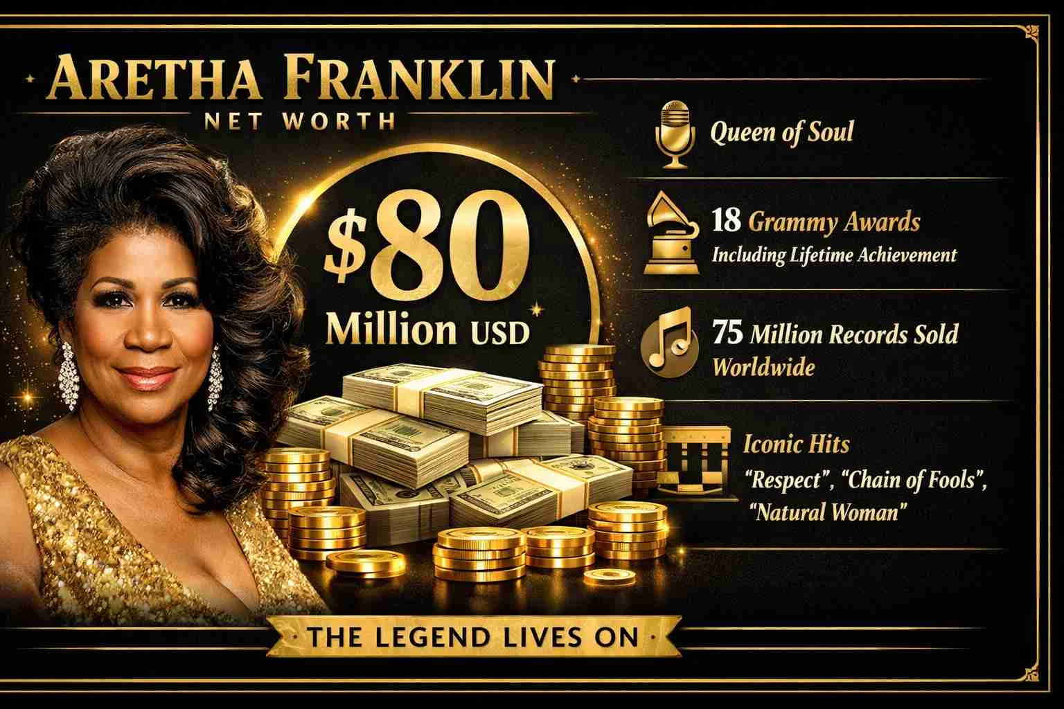 What Was Aretha Franklin's Net Worth