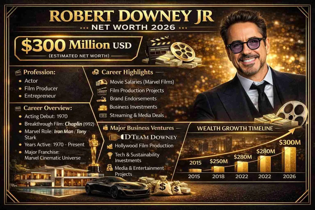 robert downey jr net worth