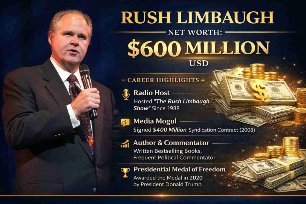 rush limbaugh net worth