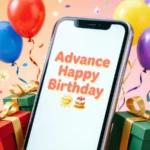 advance happy birthday mean in text