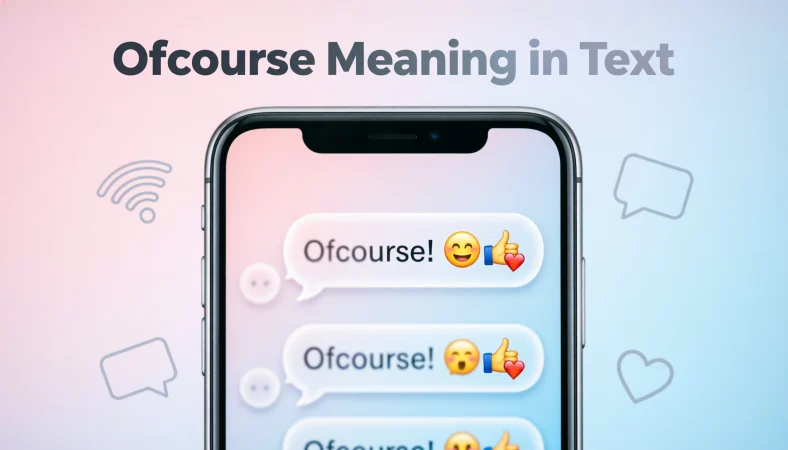 Ofcourse Mean in Text