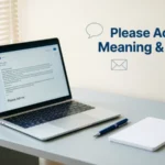 Please Advise Meaning