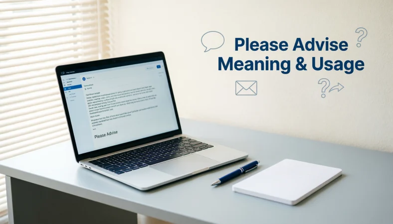 Please Advise Meaning